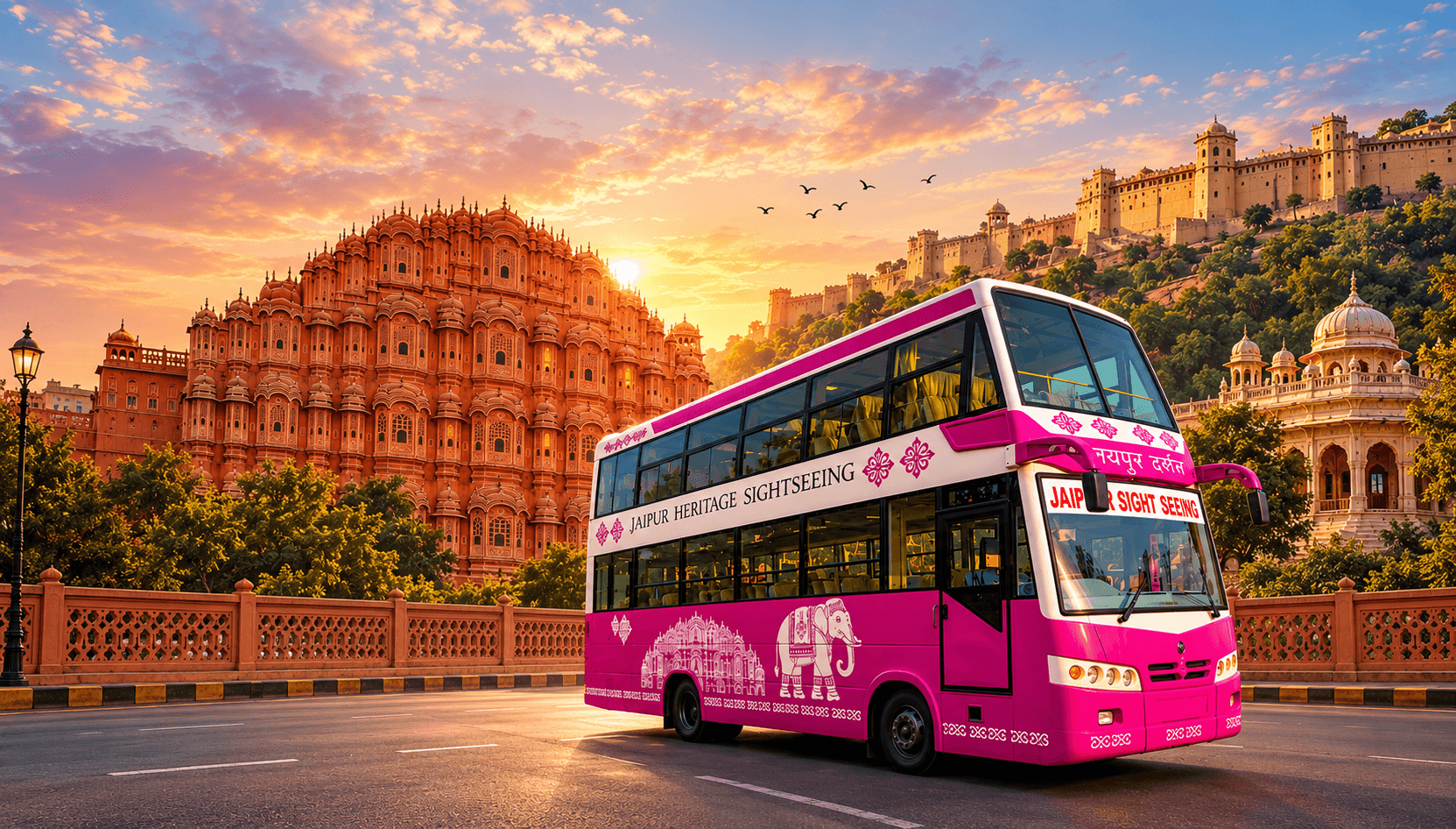 Jaipur sightseeing bus